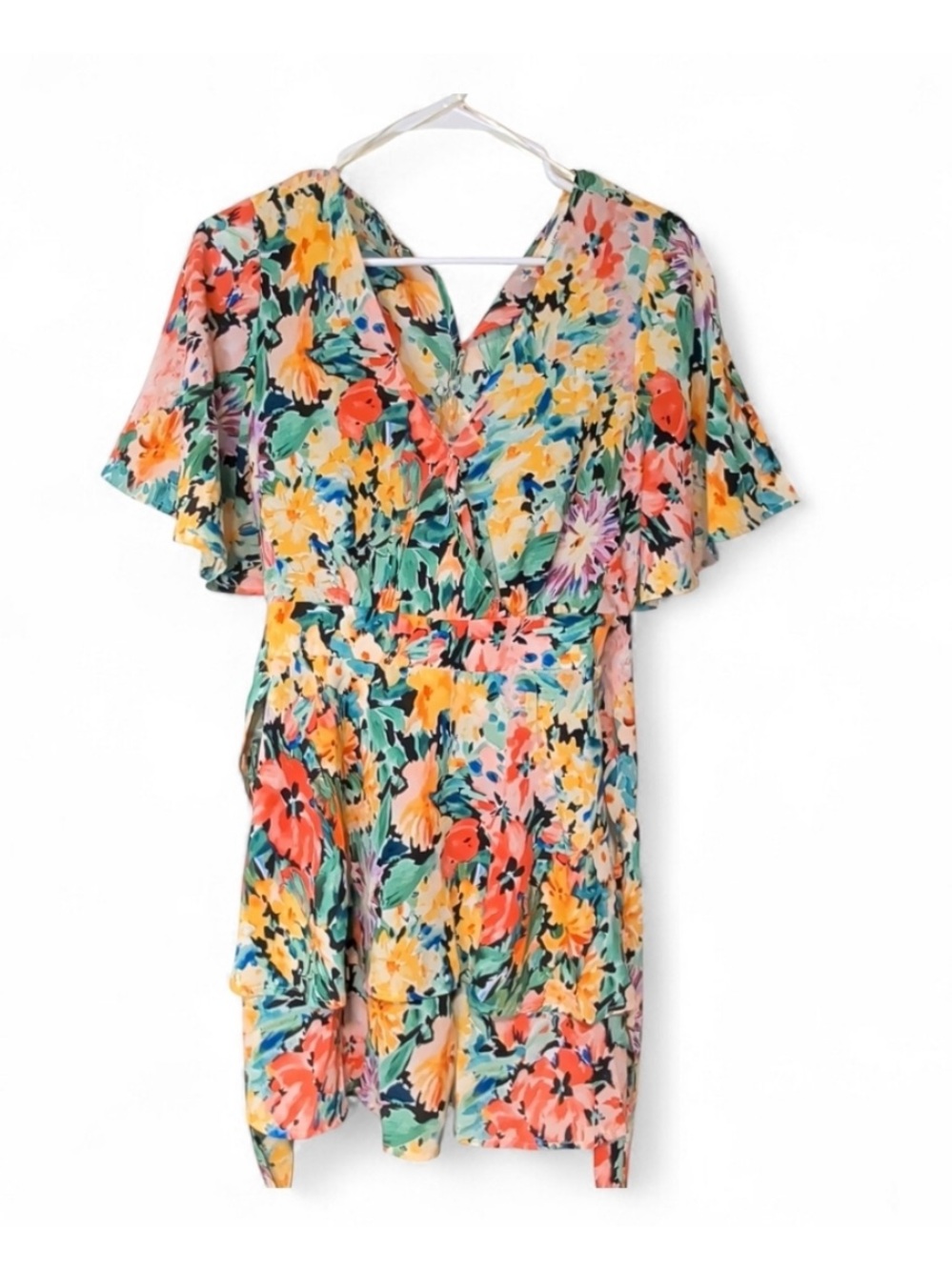 Umgee Tropical Floral Romper, NWT, Sz S